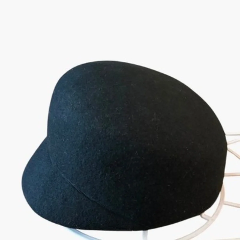Riviera Womens Church Hat Black Wool One Size Fits All Hat‎